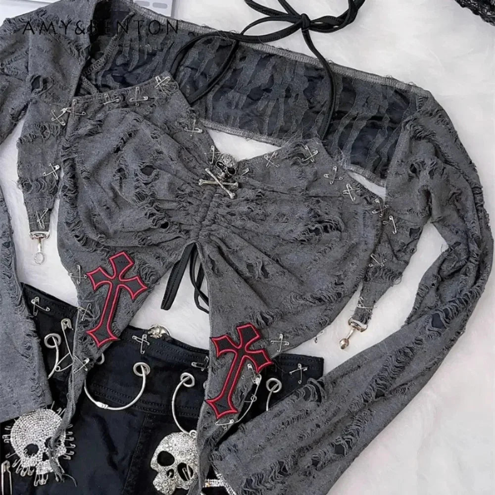 Women's Skull Top - My Aura - myauragoth.com