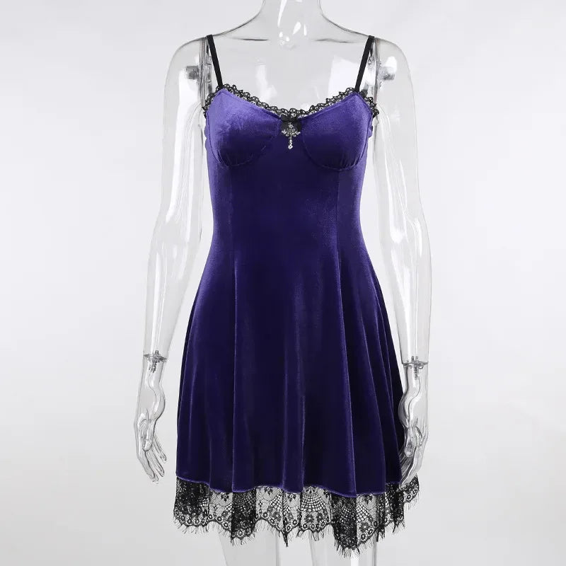 Women's Velvet Dress - My Aura - myauragoth.com