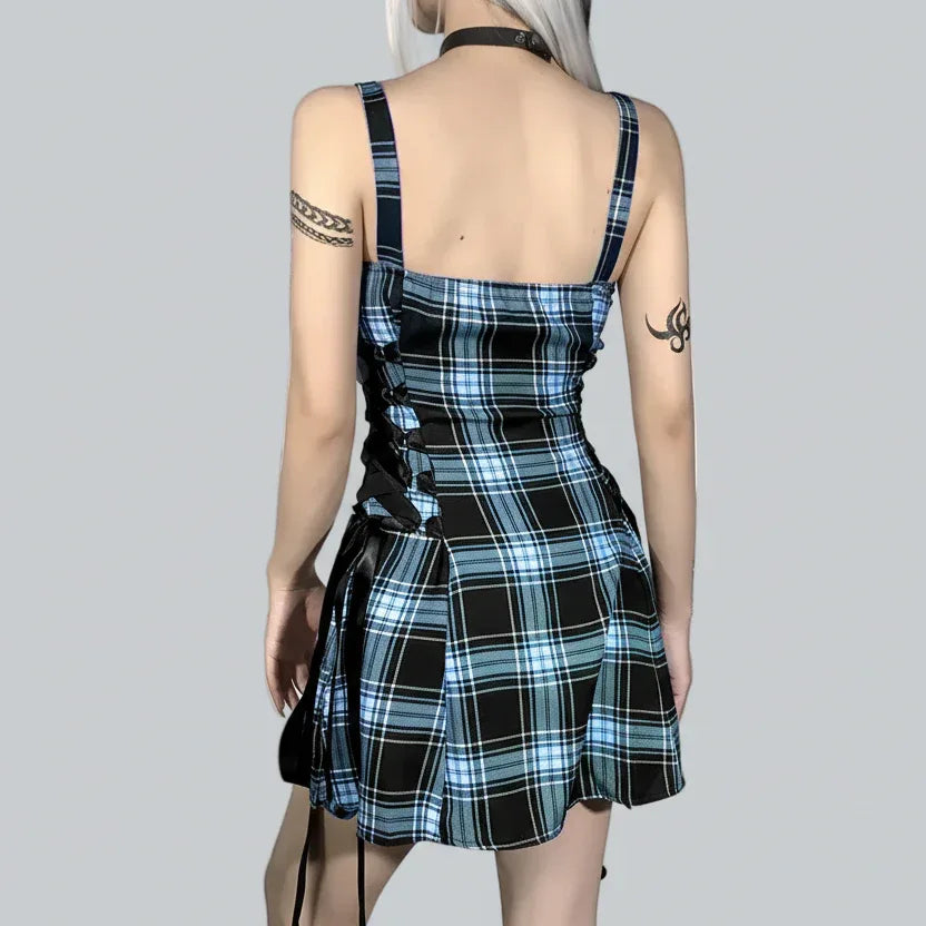 Gothic Plaid Dress - My Aura - myauragoth.com