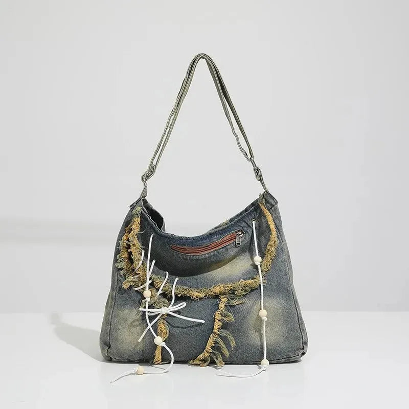 Women's Denim Bag - My Aura - myauragoth.com