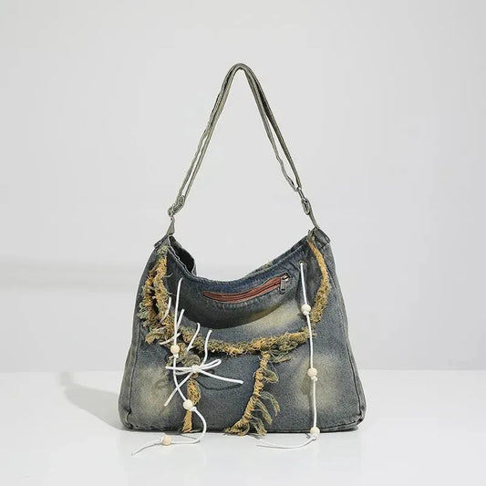 Women's Denim Bag - My Aura - myauragoth.com
