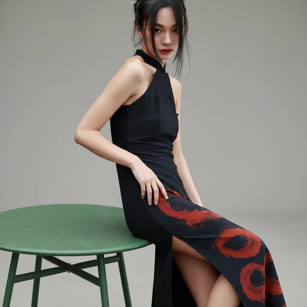 Gothic Black Dragon Dress - My Aura - myauragoth.com