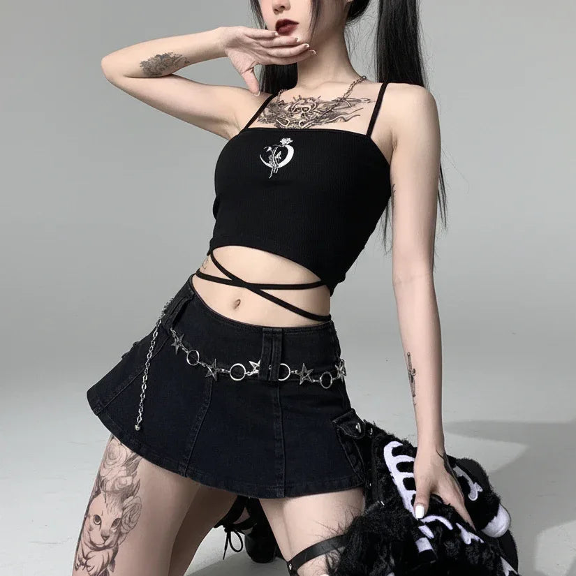 The Burning Crescent Top - My Aura - myauragoth.com