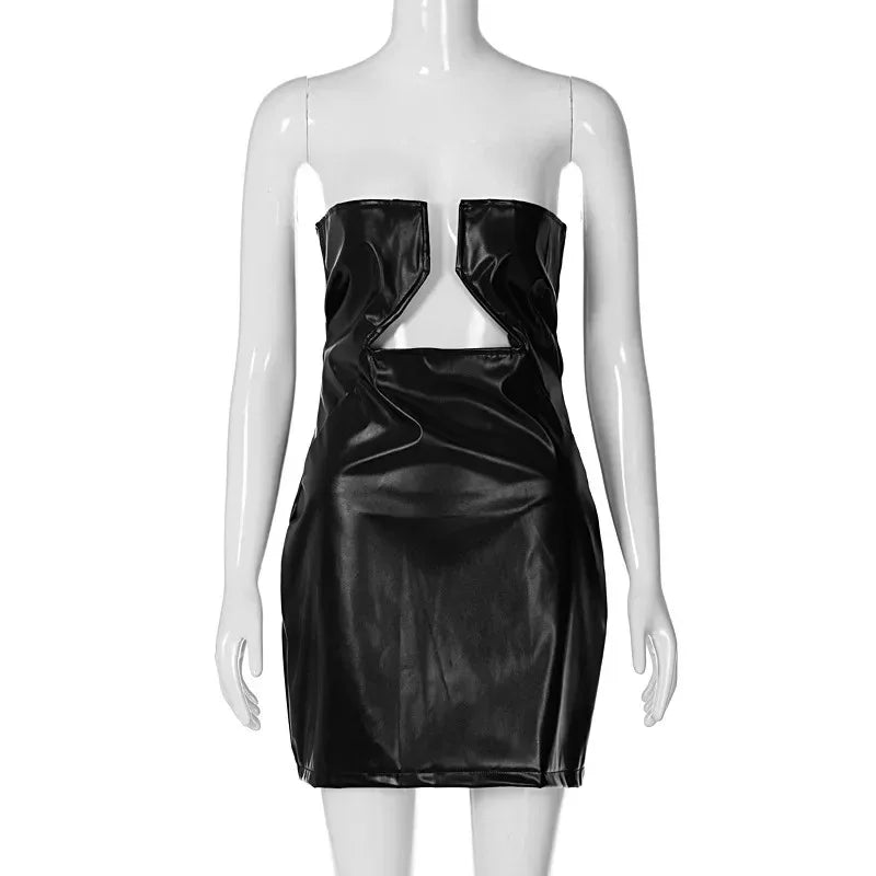 Women's Leather Dress - My Aura - myauragoth.com