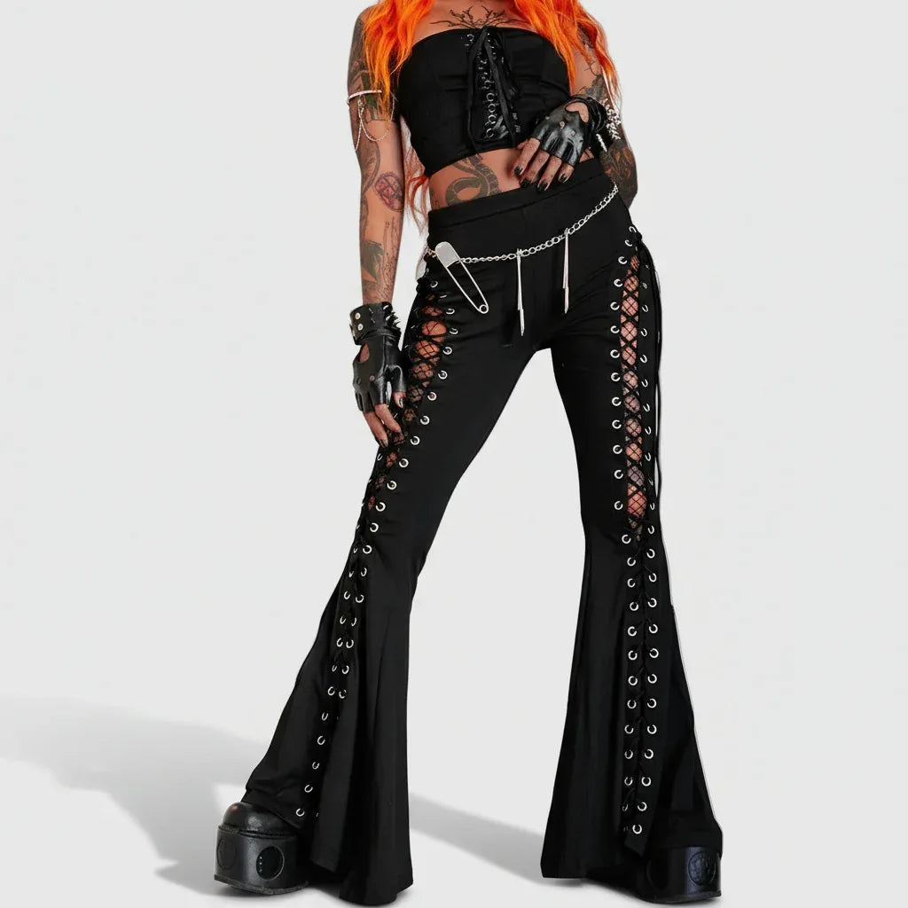 Gothic Flare Pants - My Aura - myauragoth.com