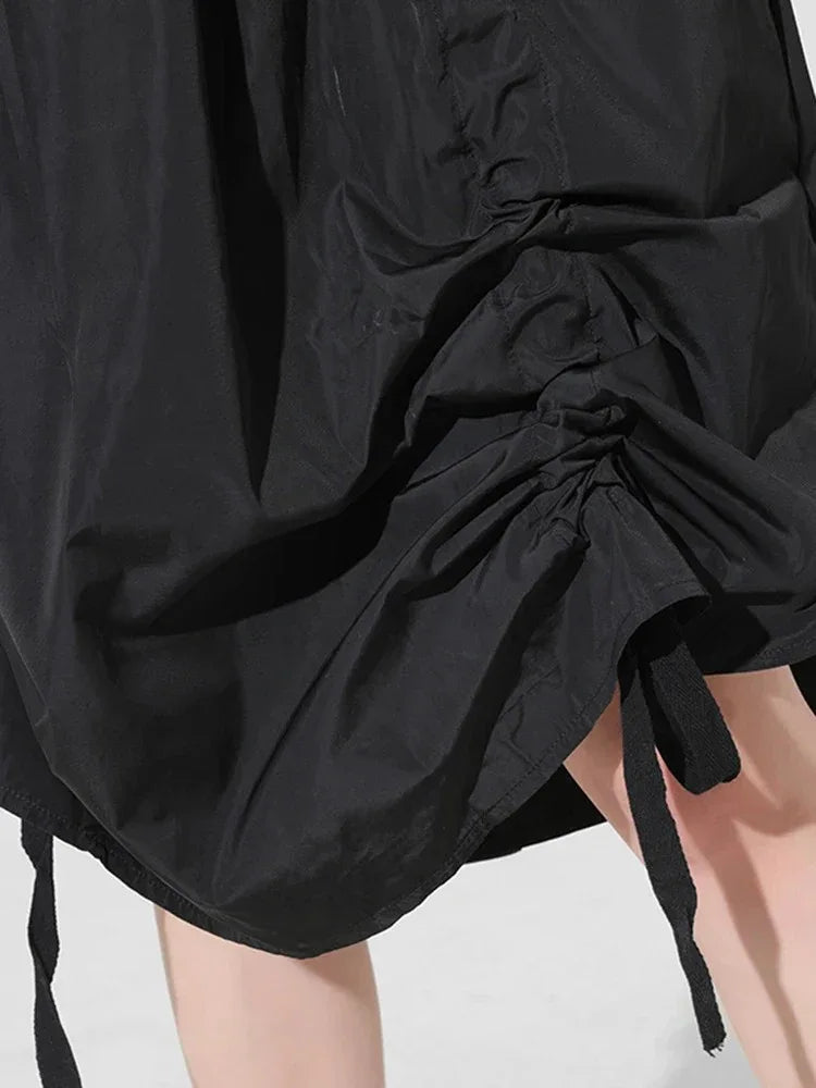 Women's Long Hooded Dress Black - My Aura - myauragoth.com