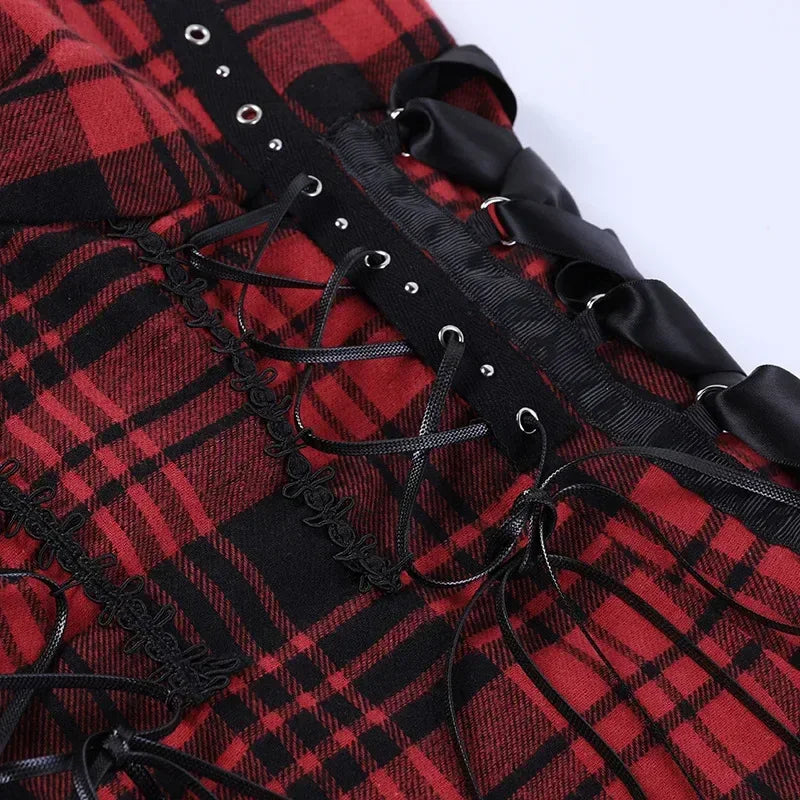 Gothic Plaid Dress - My Aura - myauragoth.com
