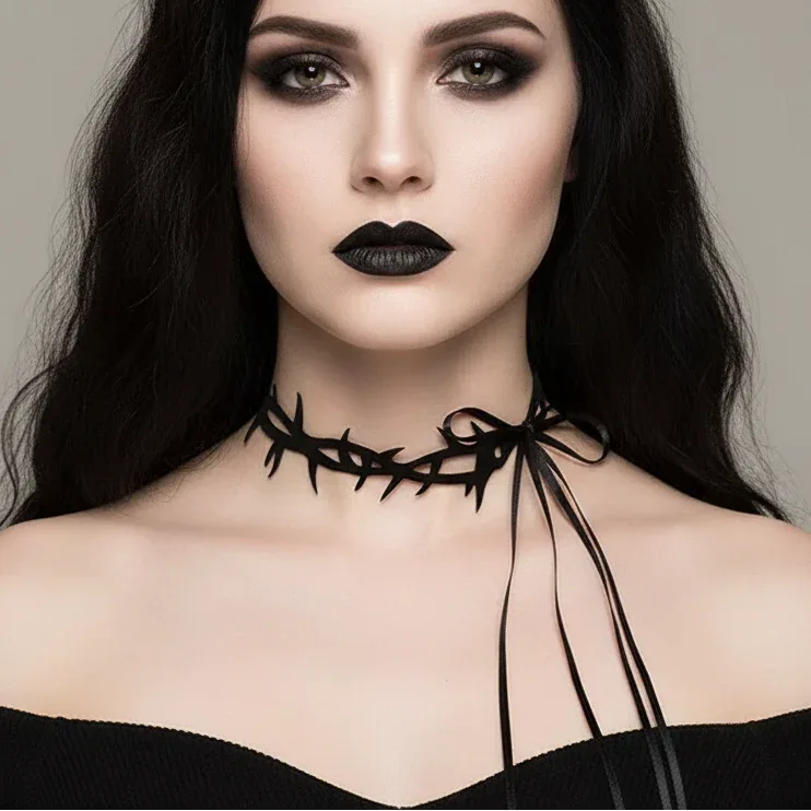 Gothic Velvet Choker - My Aura - myauragoth.com