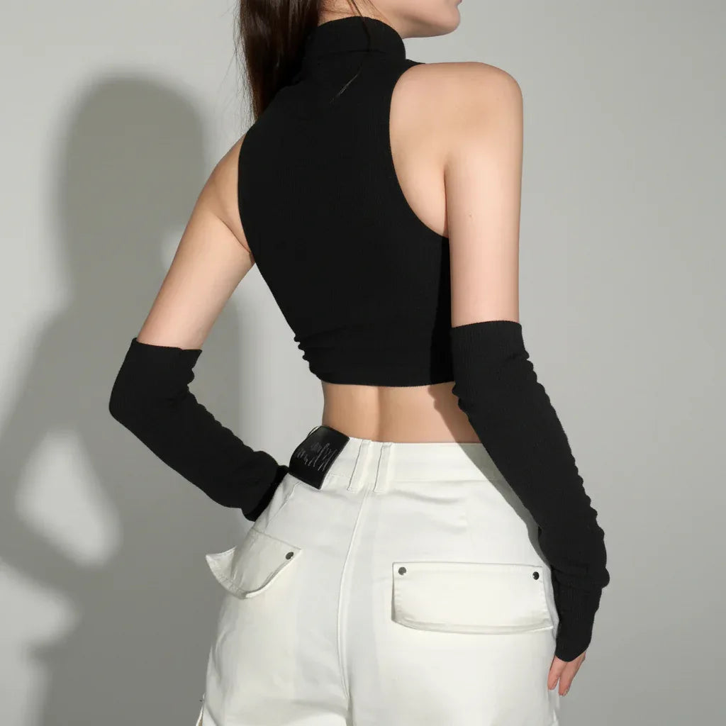 Women's Gothic Crop Top - My Aura - myauragoth.com