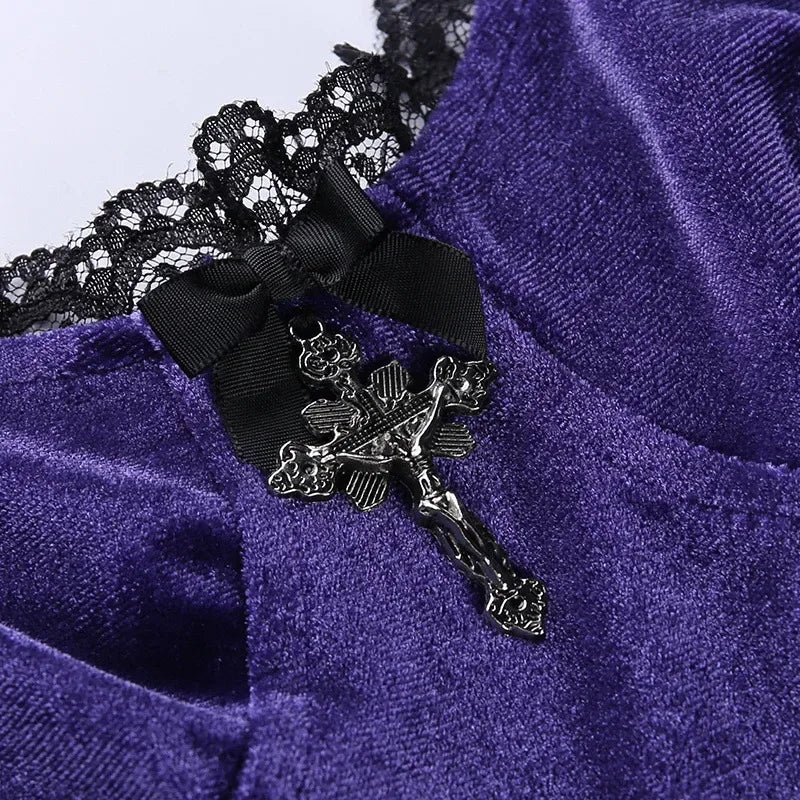 Women's Velvet Dress - My Aura - myauragoth.com