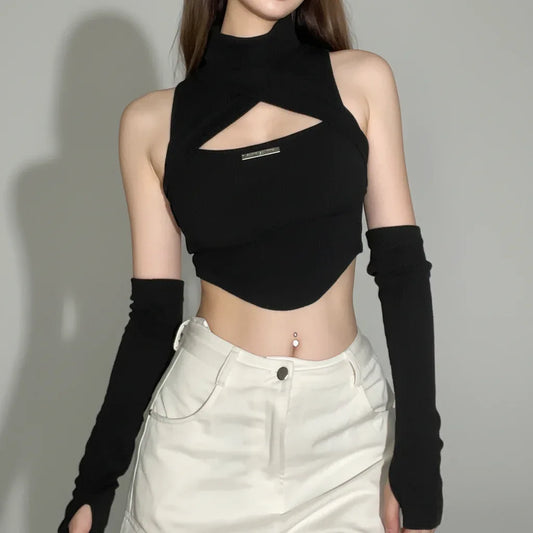 Women's Gothic Crop Top - My Aura - myauragoth.com
