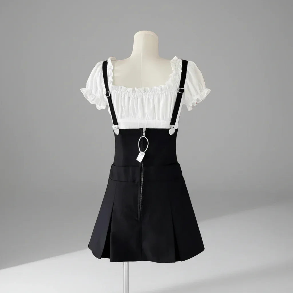 Women's Skirt and Blouse Set Dress - My Aura - myauragoth.com