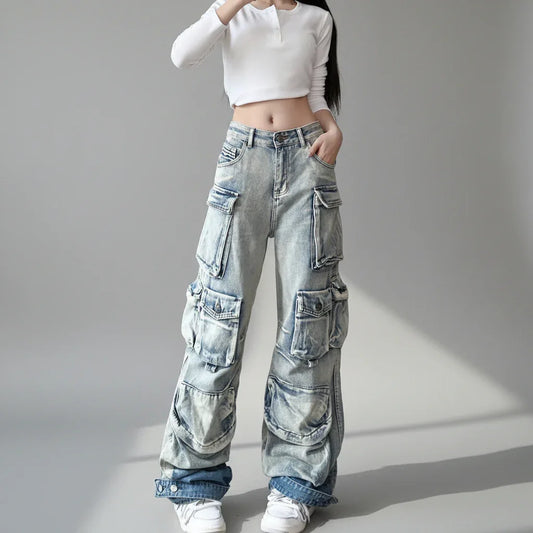 Women's Denim Pants - My Aura - myauragoth.com