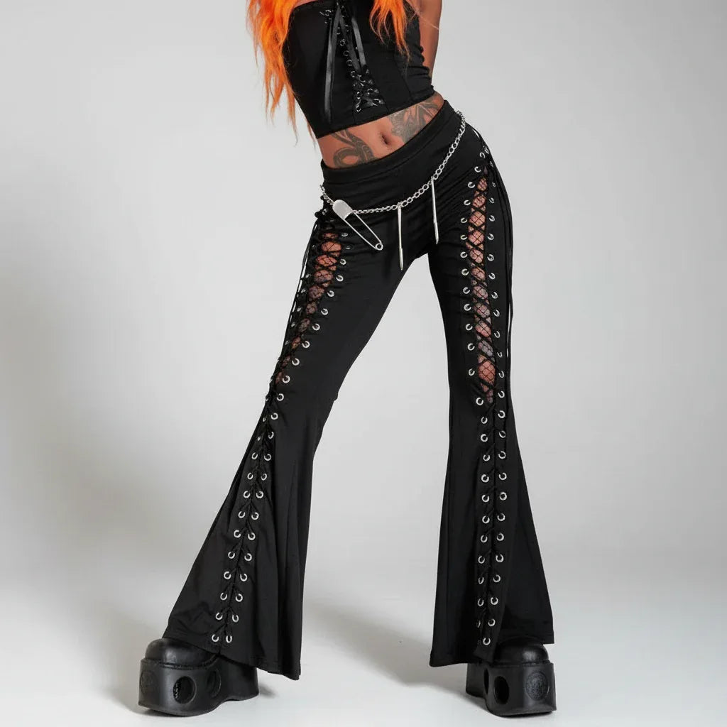 Gothic Flare Pants - My Aura - myauragoth.com