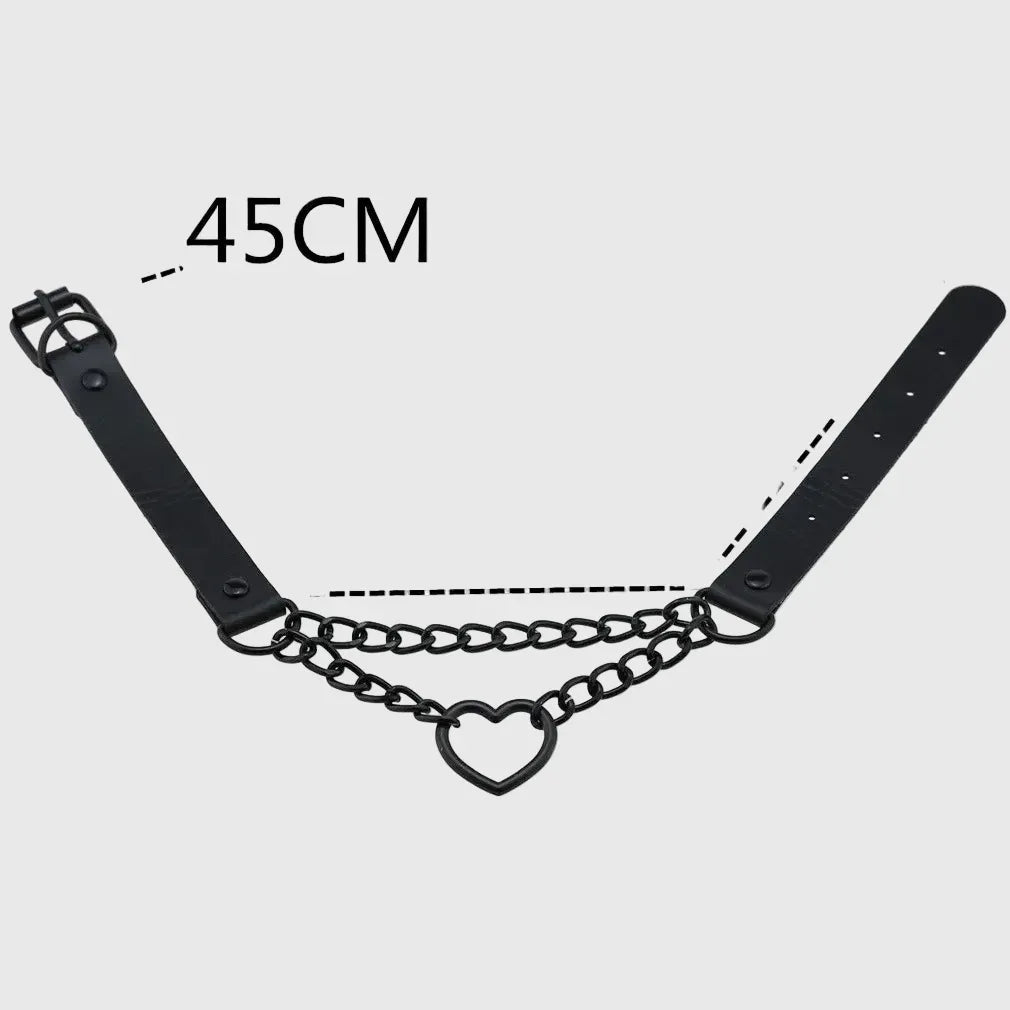 Women's Heart Choker - My Aura - myauragoth.com