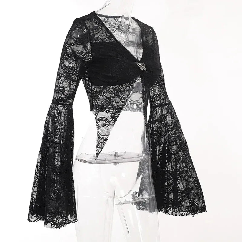 Women's Gothic Crop Top - My Aura - myauragoth.com