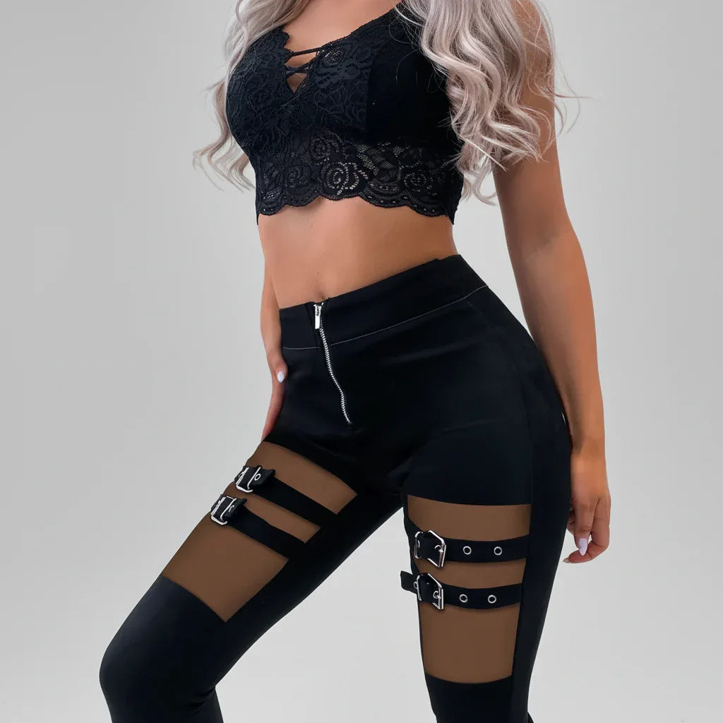 Women's Skinny Trousers - My Aura - myauragoth.com