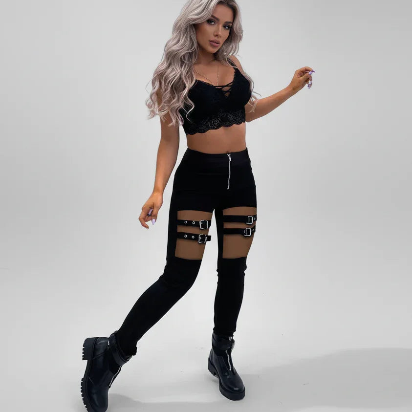 Women's Skinny Trousers - My Aura - myauragoth.com