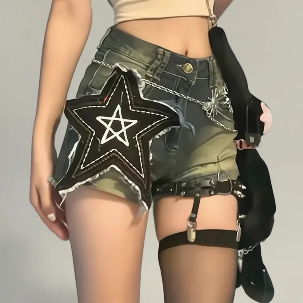 Women's Vintage Shorts - My Aura - myauragoth.com