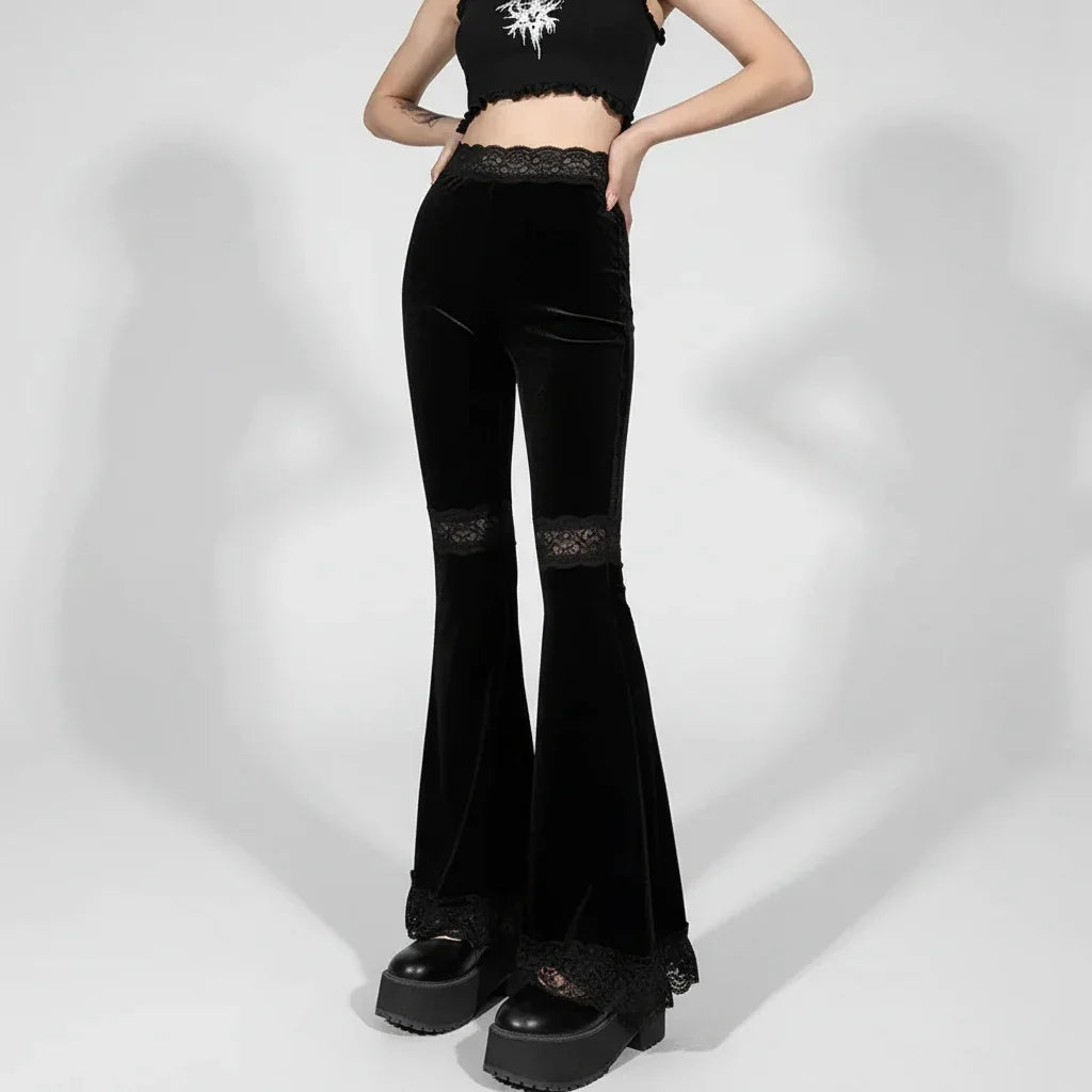 Women's Flared Pants - My Aura - myauragoth.com