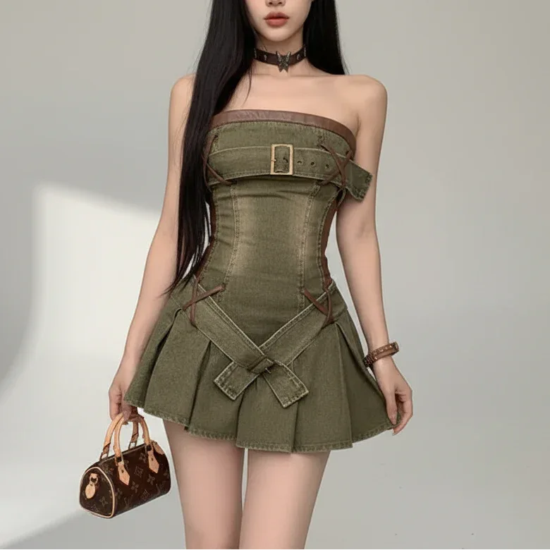 Women's Denim Dress - My Aura - myauragoth.com