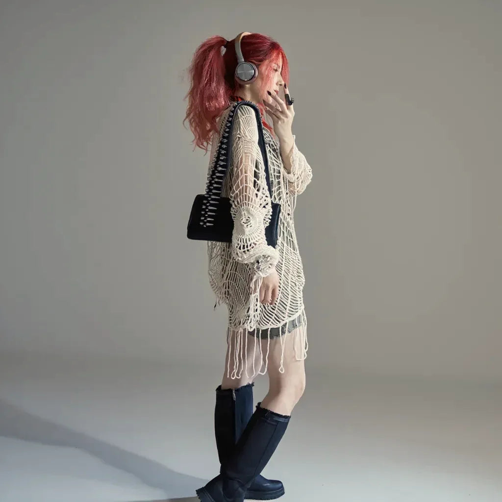 Hollow Out Pullover - My Aura - myauragoth.com