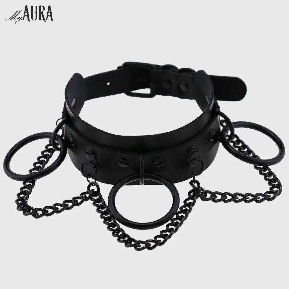 Black Punk Choker - My Aura - myauragoth.com