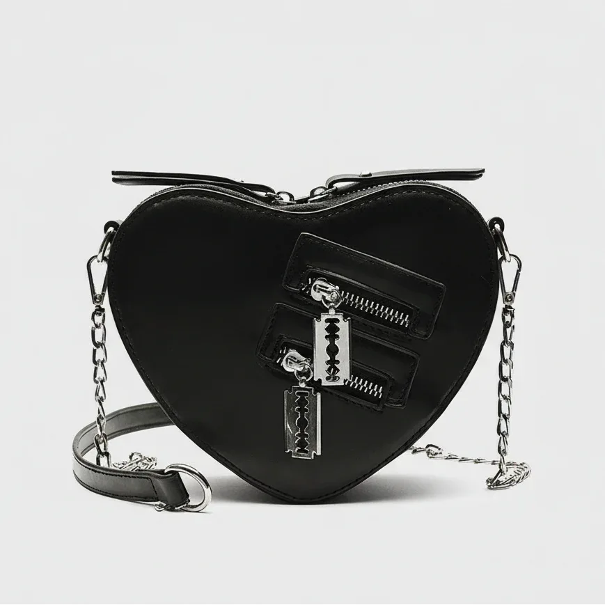 Blade Heart Handbag - My Aura - myauragoth.com