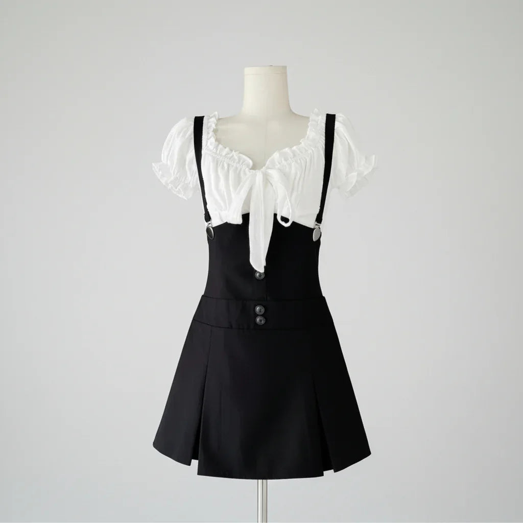 Women's Skirt and Blouse Set Dress - My Aura - myauragoth.com