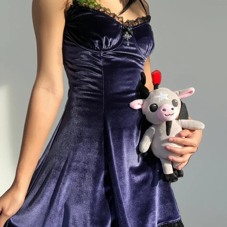 Women's Velvet Dress - My Aura - myauragoth.com