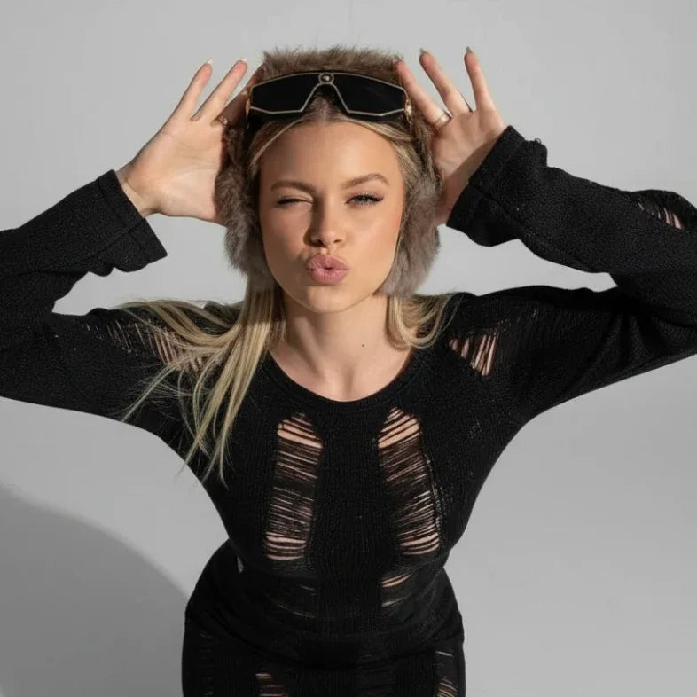 Women's Knitted Dress - My Aura - myauragoth.com