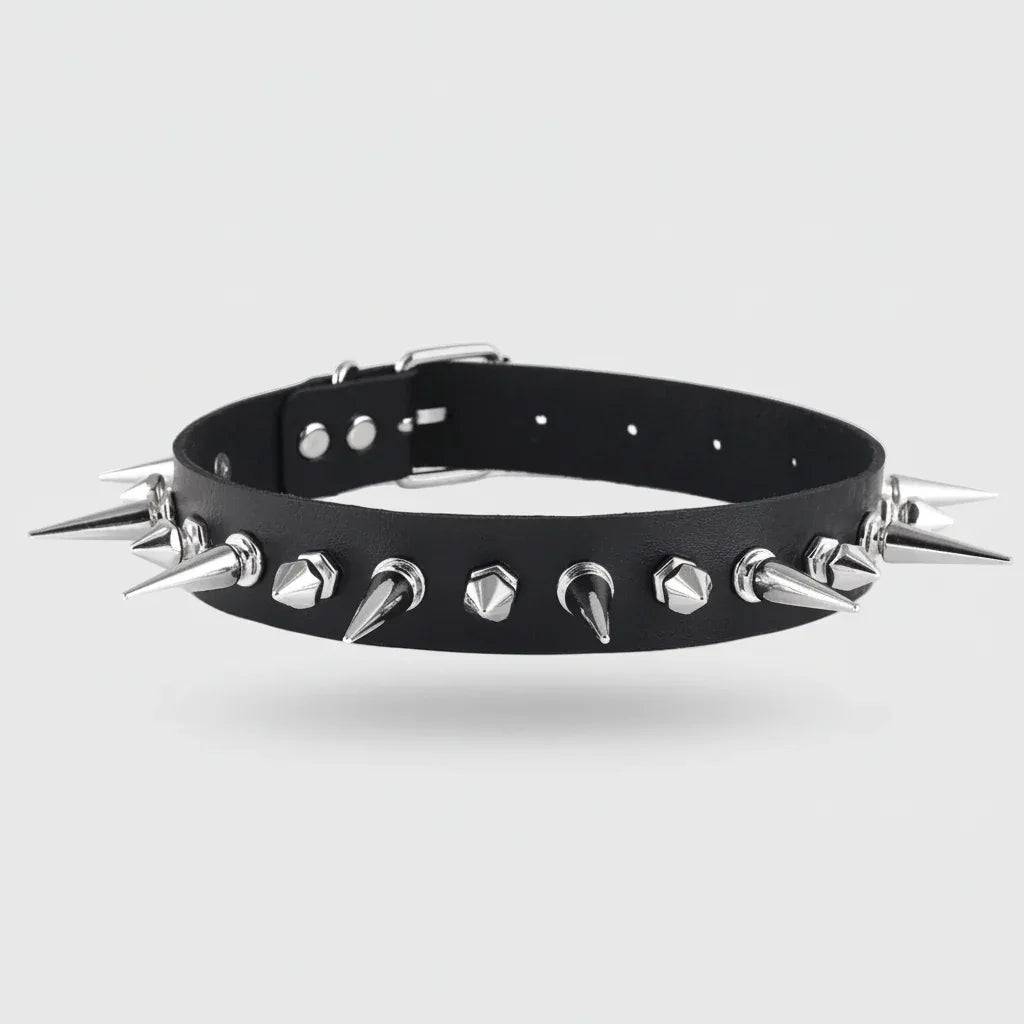 Emo Spike Choker - My Aura - myauragoth.com