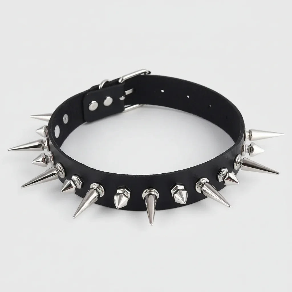 Emo Spike Choker - My Aura - myauragoth.com