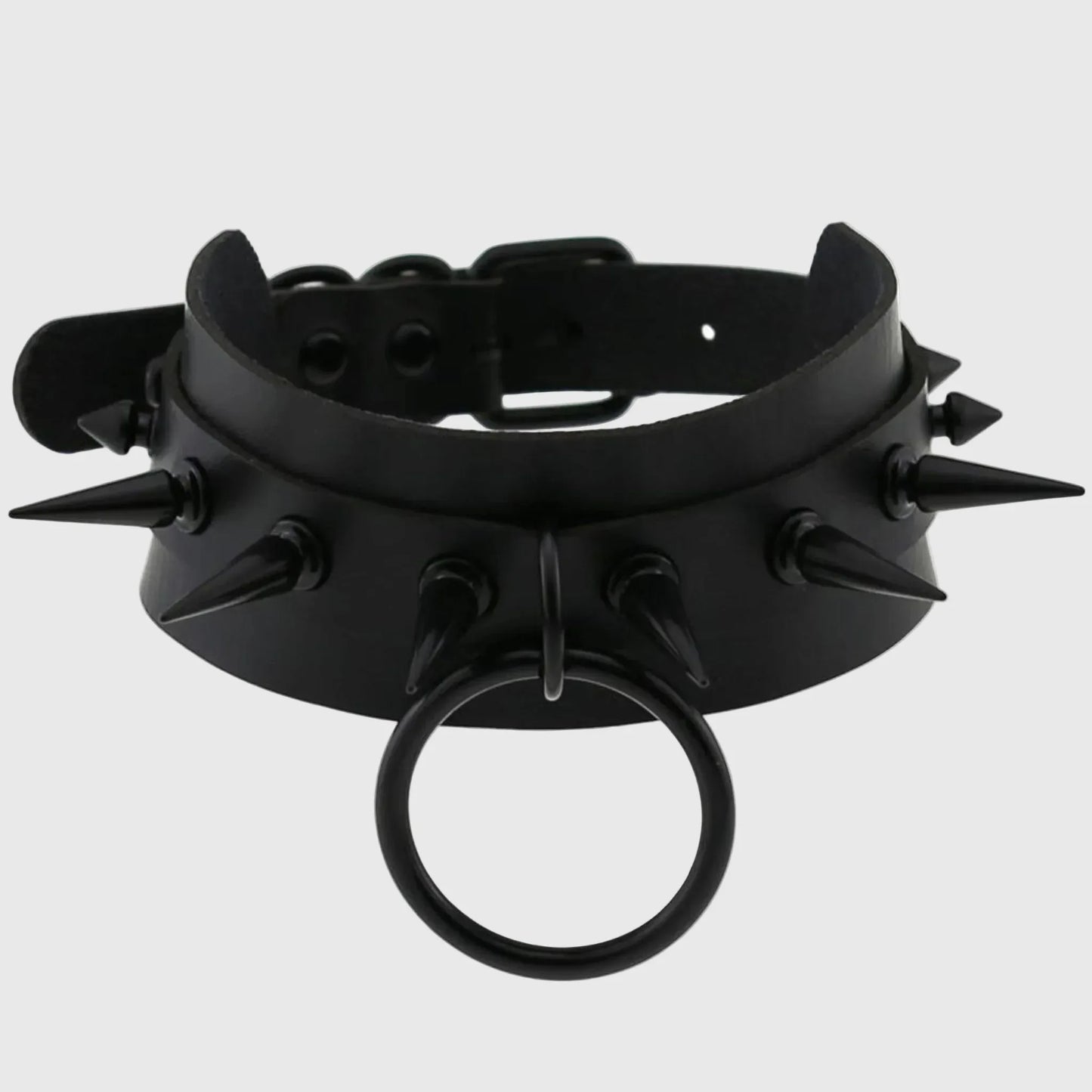 Matte Spiked O-Ring Collar - My Aura - myauragoth.com