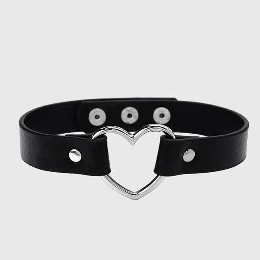 Skinny Heart Collar - My Aura - myauragoth.com