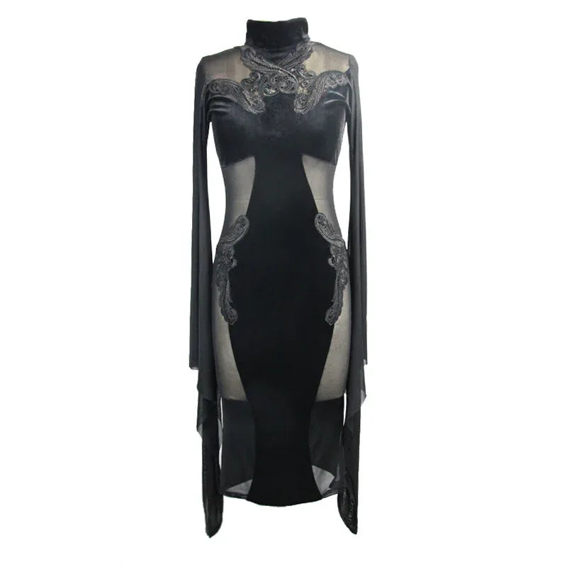 The Black Vamp Dress - My Aura - myauragoth.com