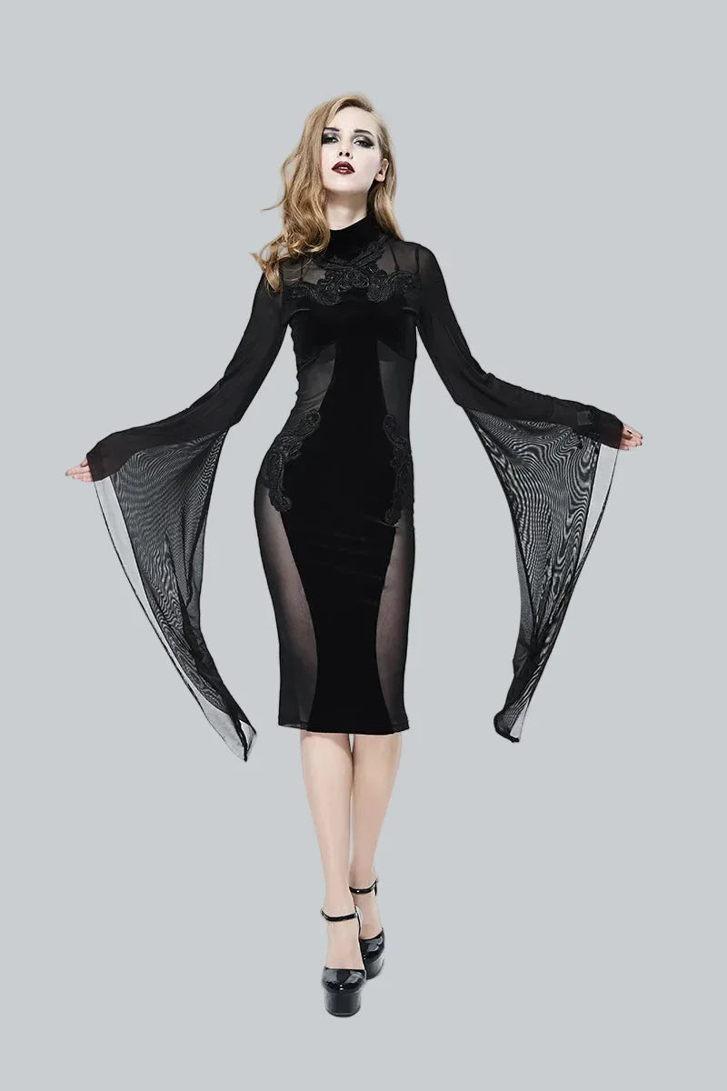 The Black Vamp Dress - My Aura - myauragoth.com
