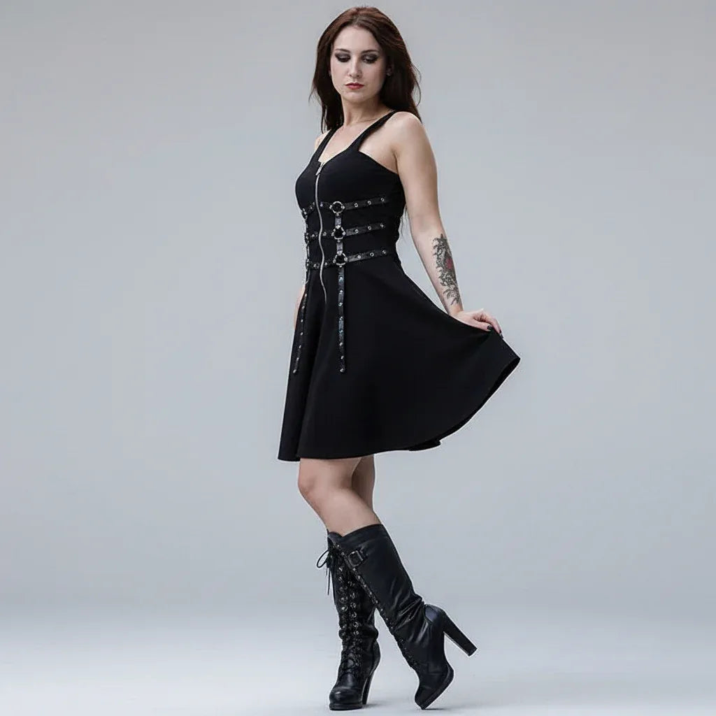 The Harness Harlot Dress - My Aura - myauragoth.com