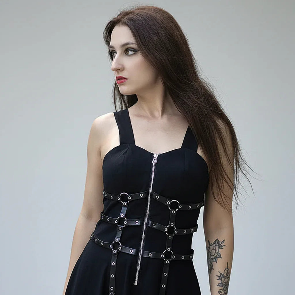 The Harness Harlot Dress - My Aura - myauragoth.com