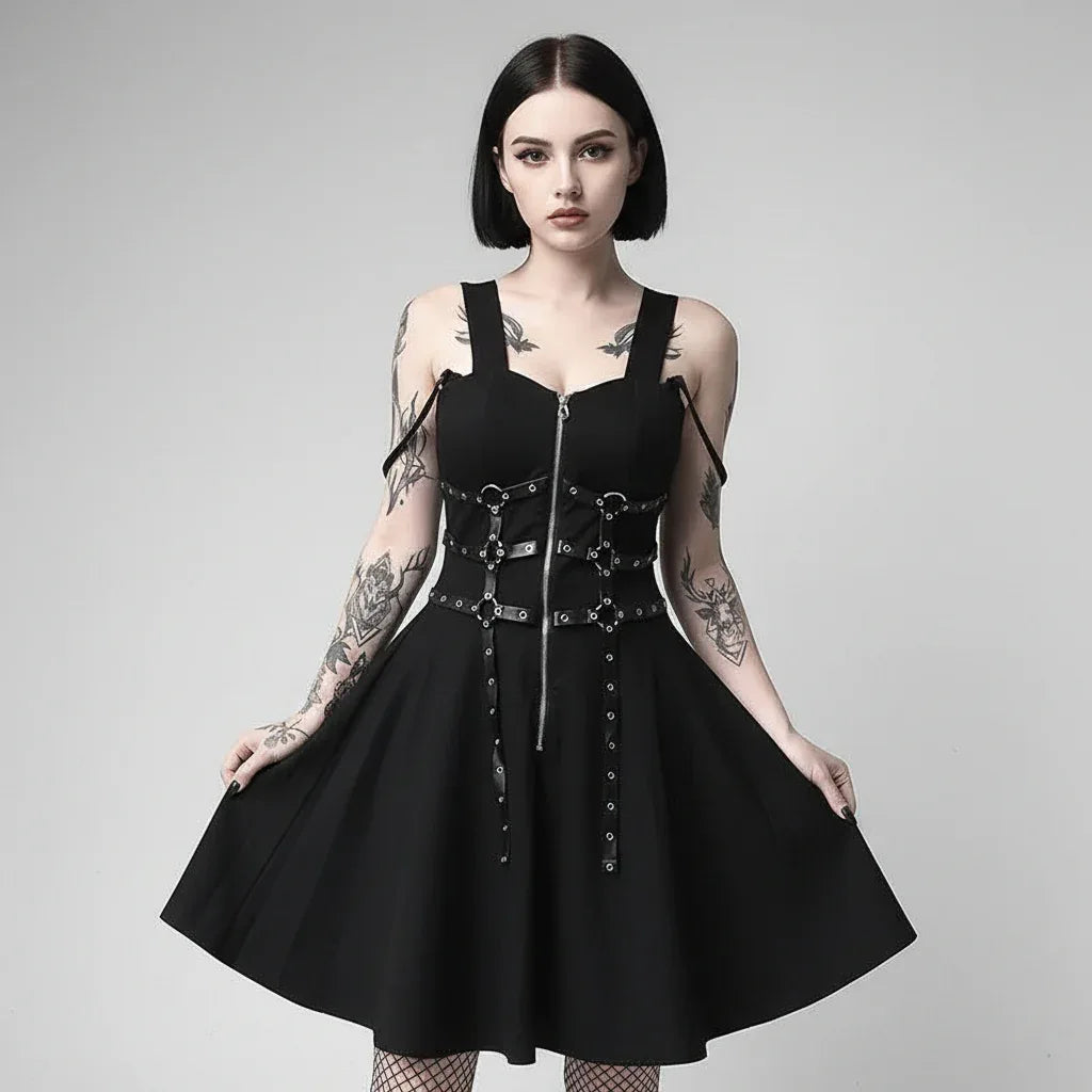The Harness Harlot Dress - My Aura - myauragoth.com
