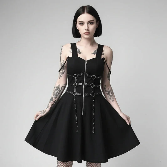 The Harness Harlot Dress - My Aura - myauragoth.com