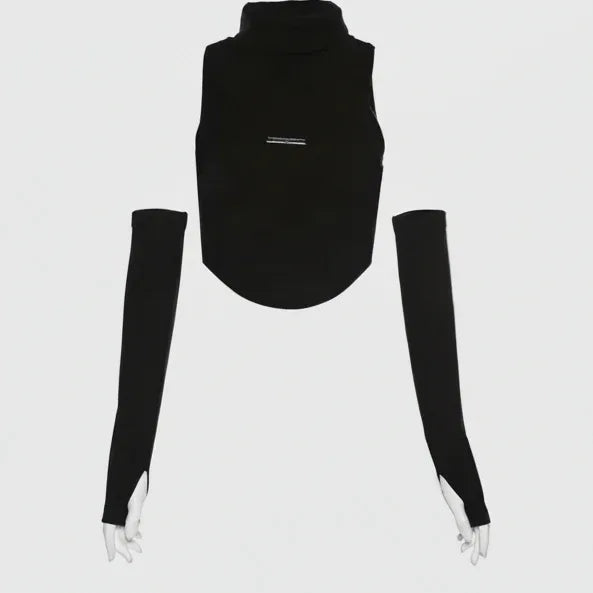 Women's Gothic Crop Top - My Aura - myauragoth.com