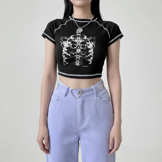 Women's Gothic Crop Top - My Aura - myauragoth.com