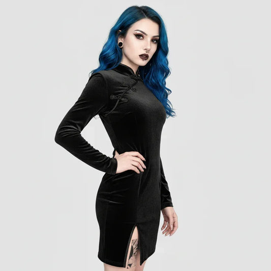 Velvet Night Dress - My Aura - myauragoth.com