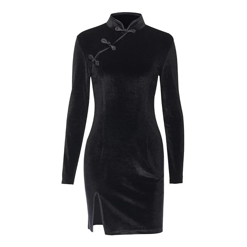 Velvet Night Dress - My Aura - myauragoth.com